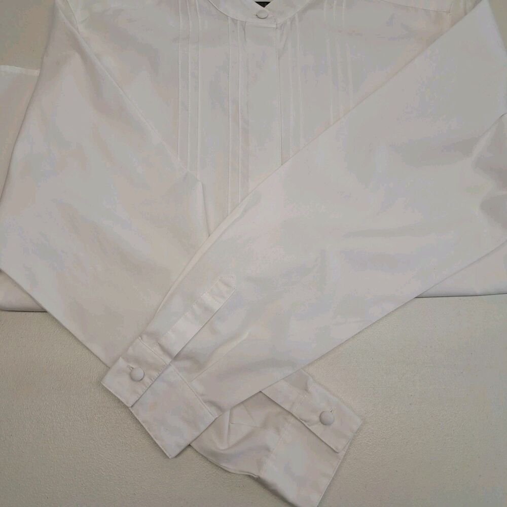 Vintage Orvis Women’s 10 Blouse Cotton Blend Long Sleeve Button Up White - Picture 7 of 7